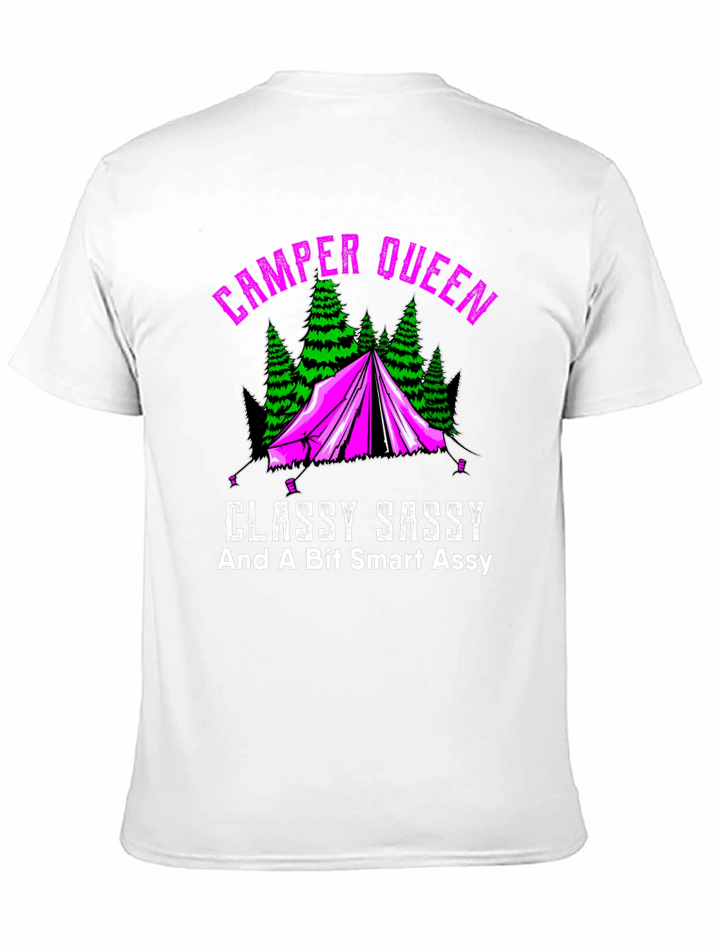 Camper Queen Graphic Tee - Classy Sassy Camping Shirt