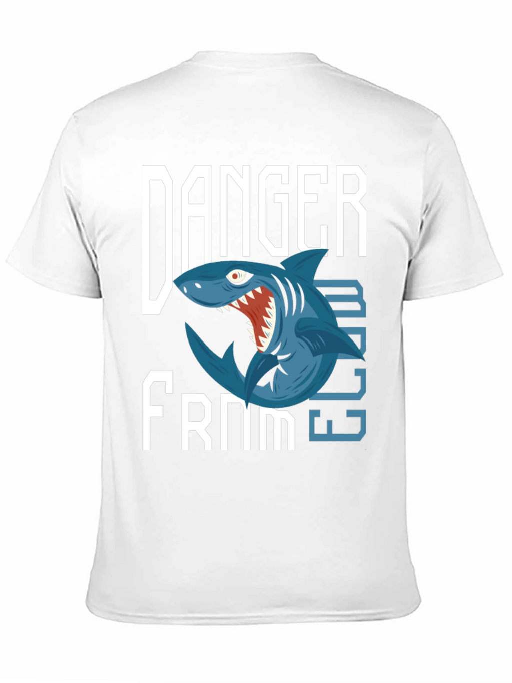 Danger From Below Shark Graphic T-Shirt