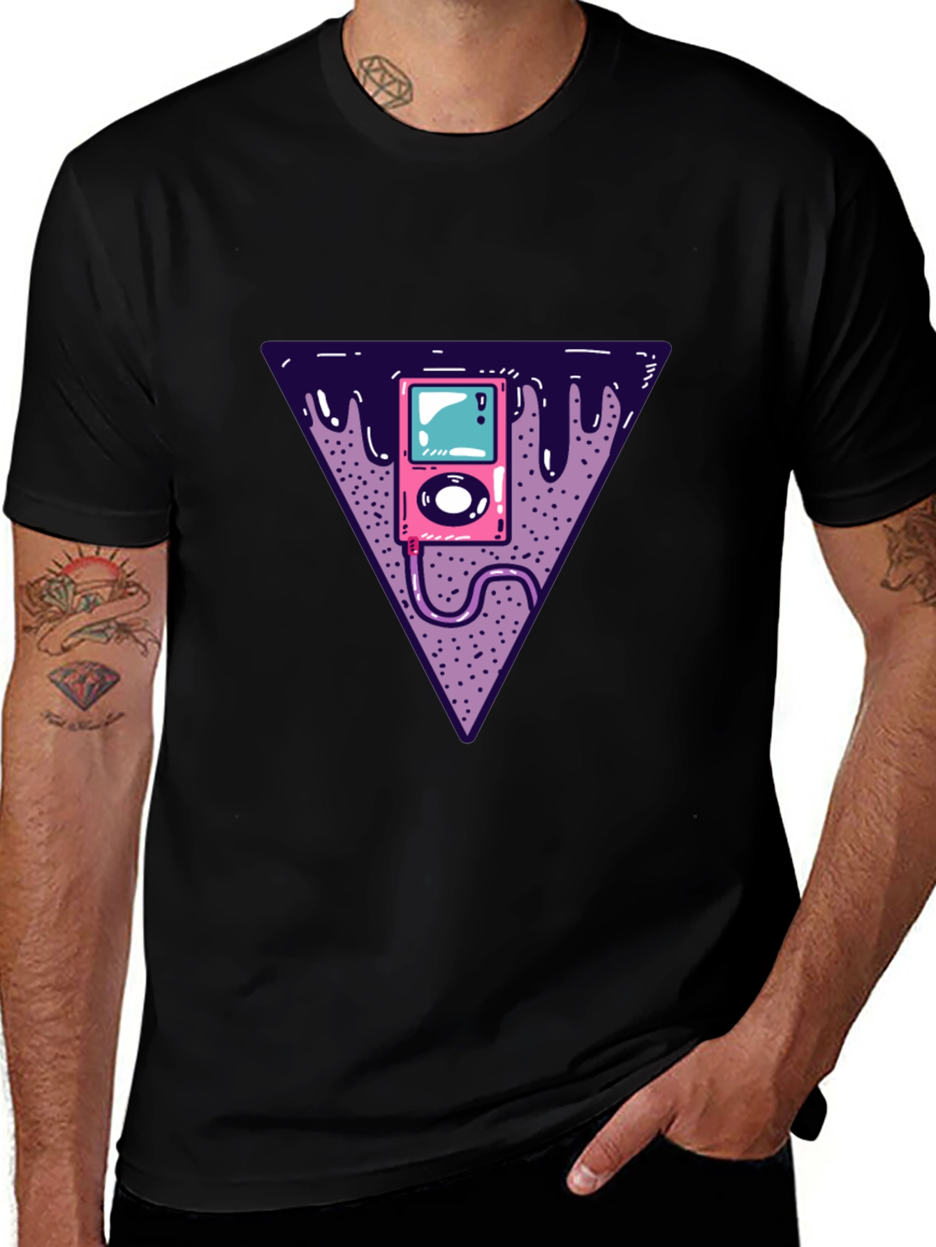 Retro Music Player Graphic Tee - Classic Vibe
