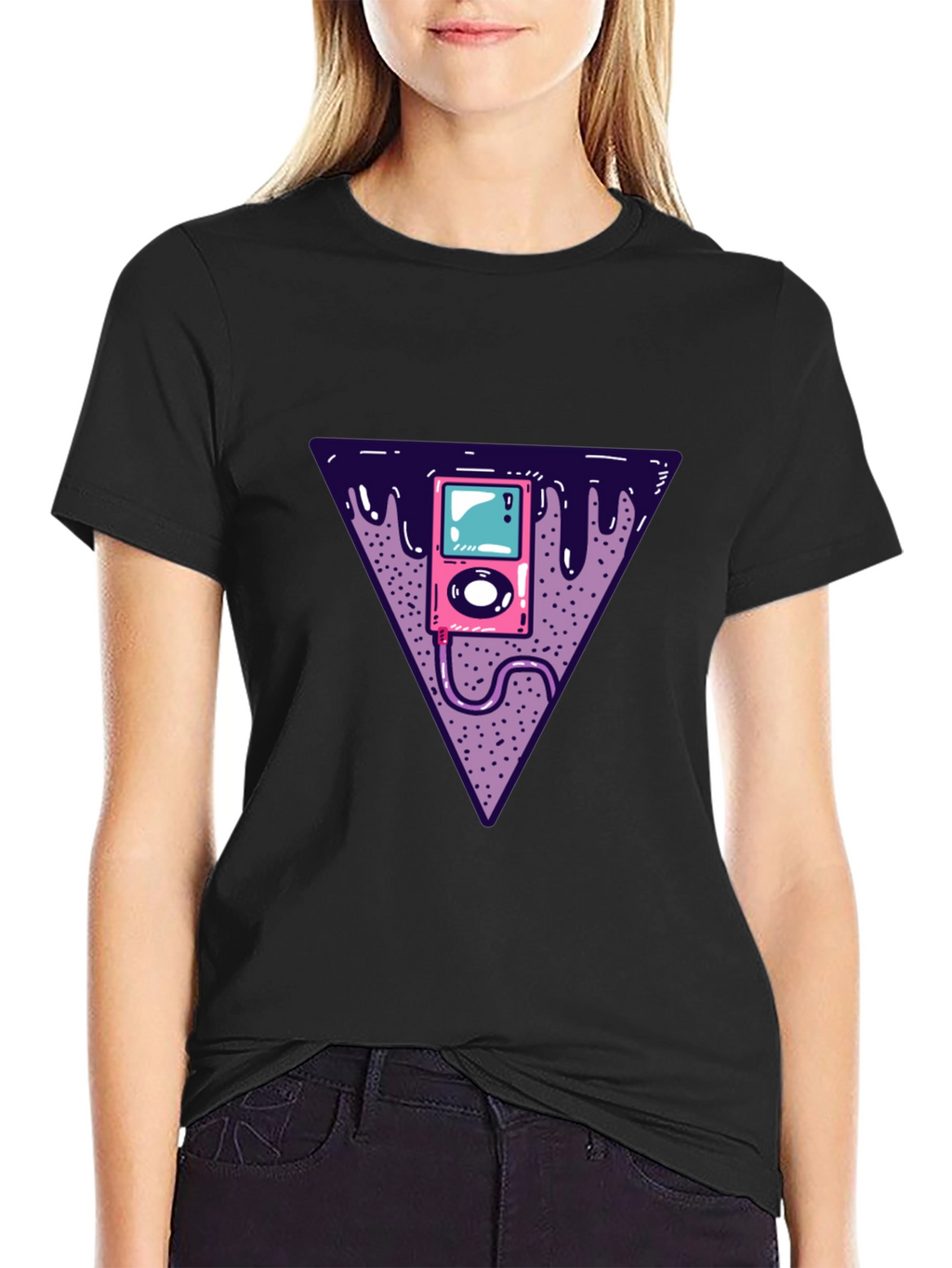 Retro Music Player Graphic Tee - Classic Vibe