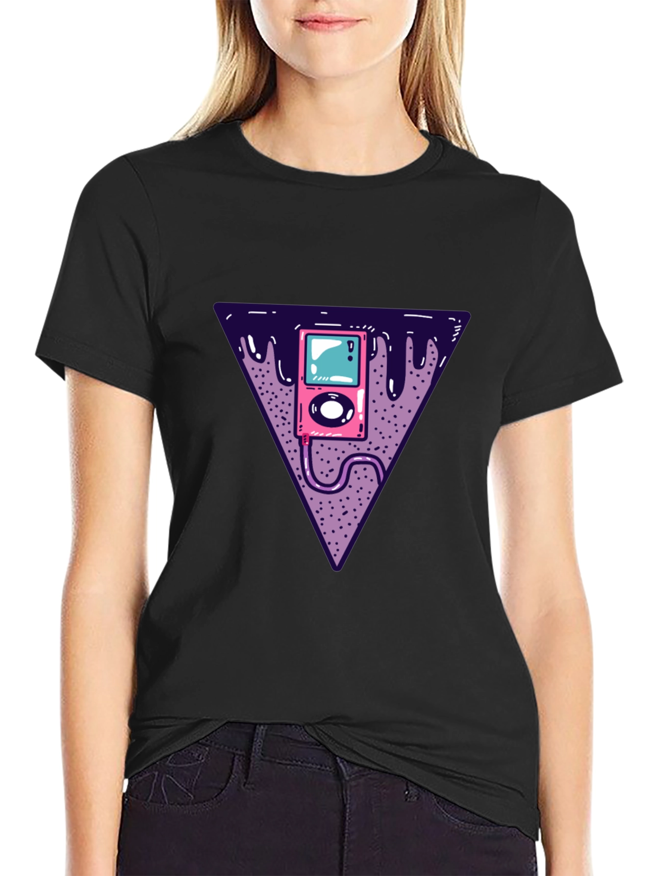 Retro Music Player Graphic Tee - Classic Vibe