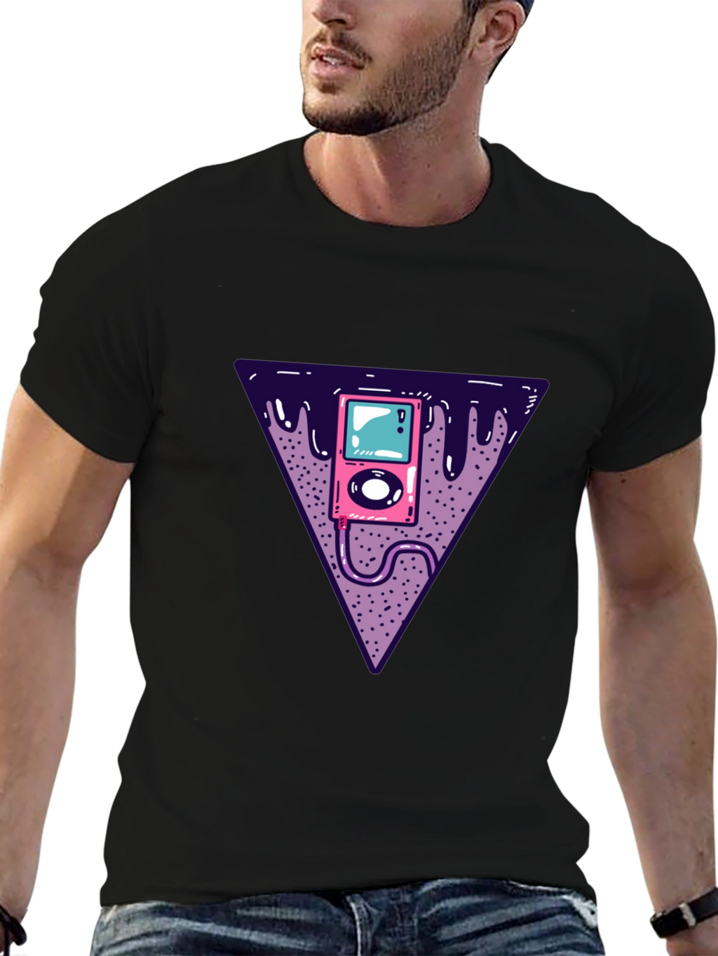 Retro Music Player Graphic Tee - Classic Vibe