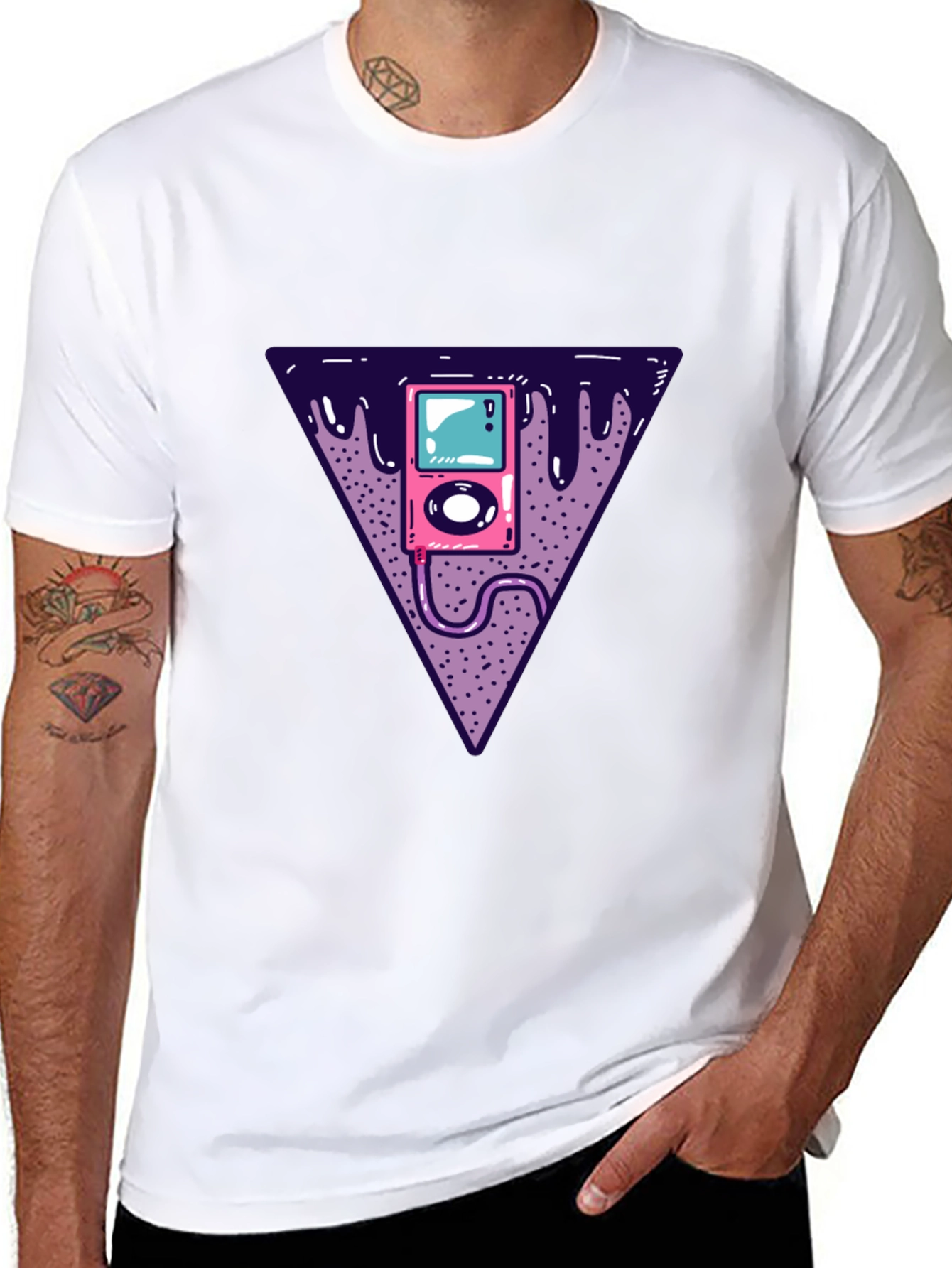 Retro Music Player Graphic Tee - Classic Vibe