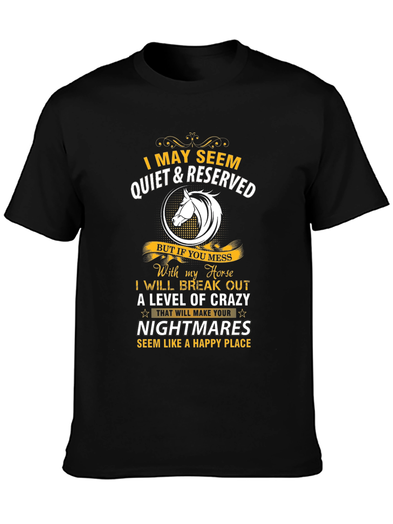 Horse Lover Graphic Tee - Quiet & Reserved