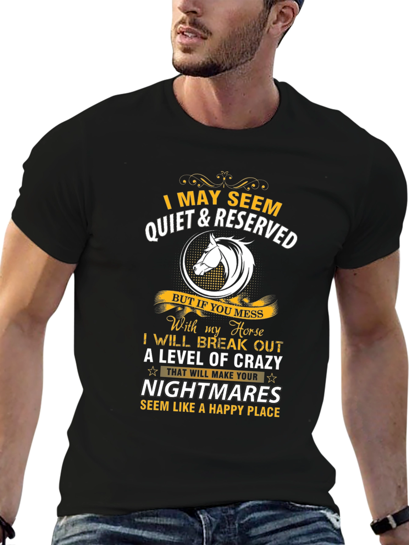 Horse Lover Graphic Tee - Quiet & Reserved