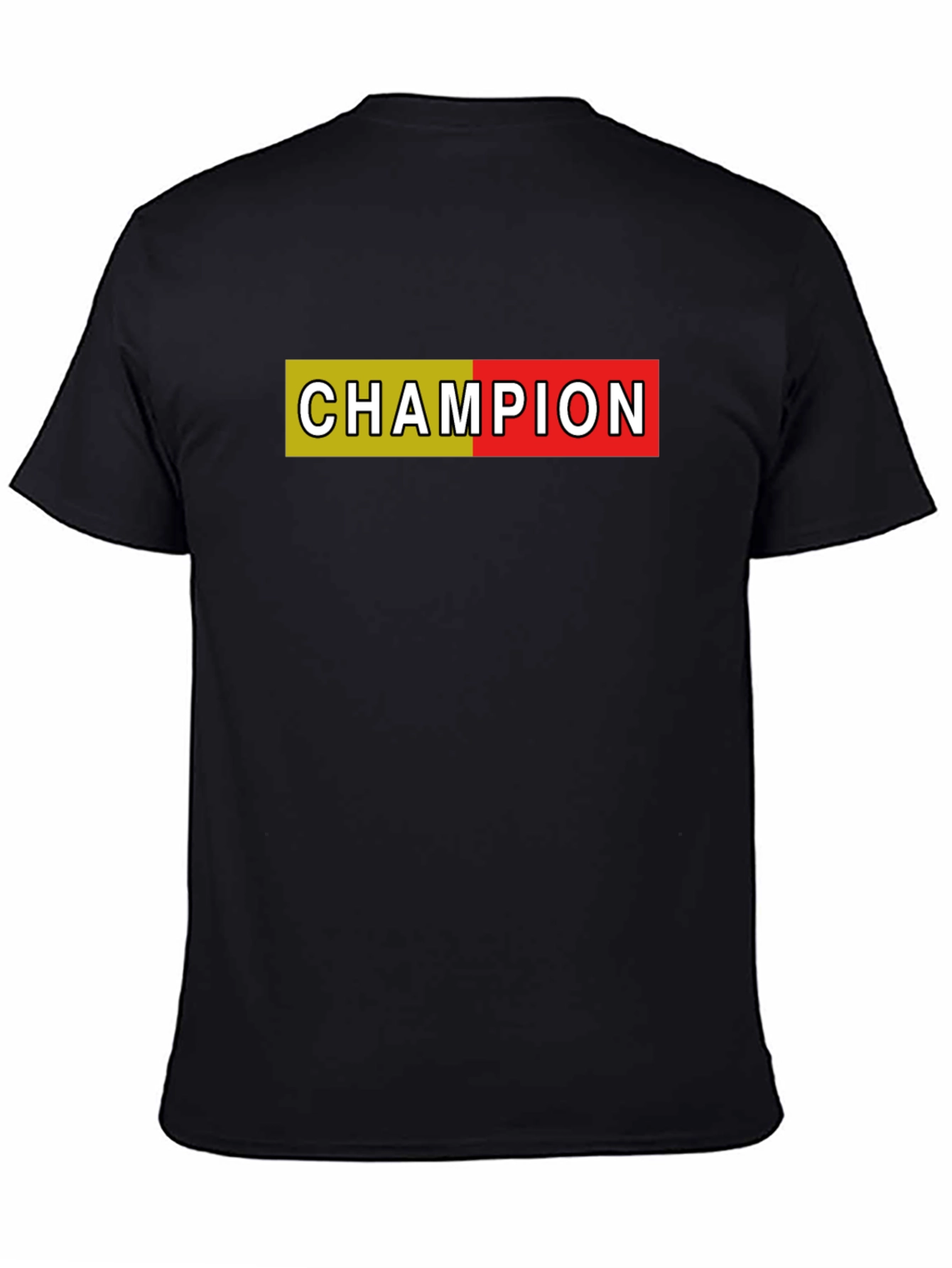 Champion Graphic T-Shirt - Black Cotton Tee