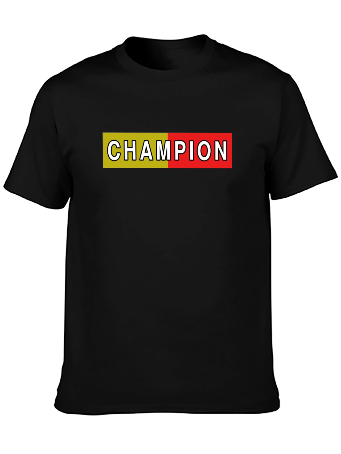 Champion Graphic T-Shirt - Black Cotton Tee
