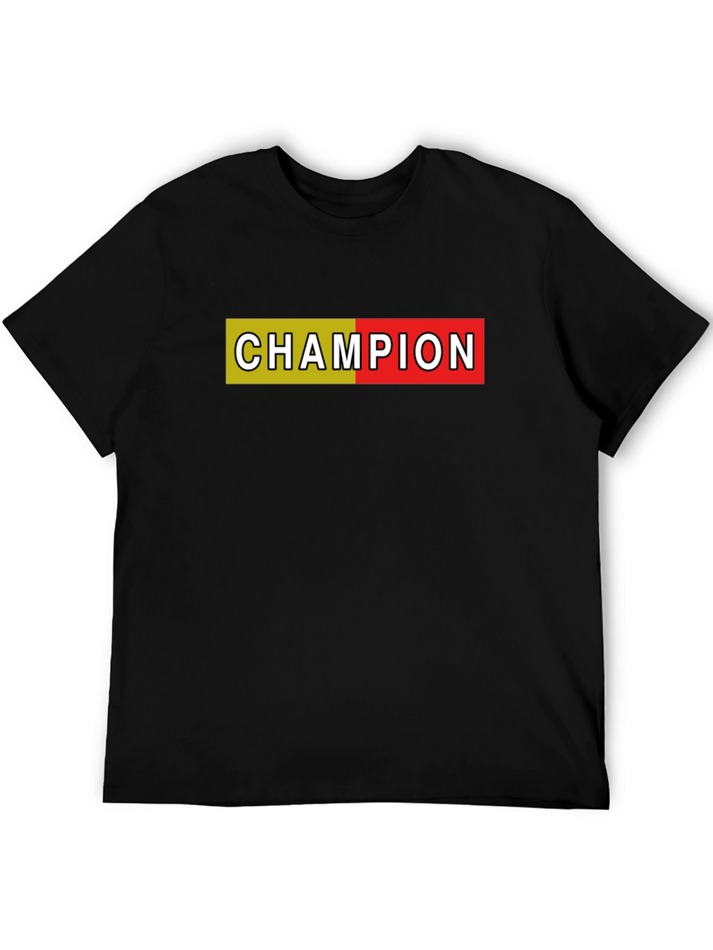 Champion Graphic T-Shirt - Black Cotton Tee