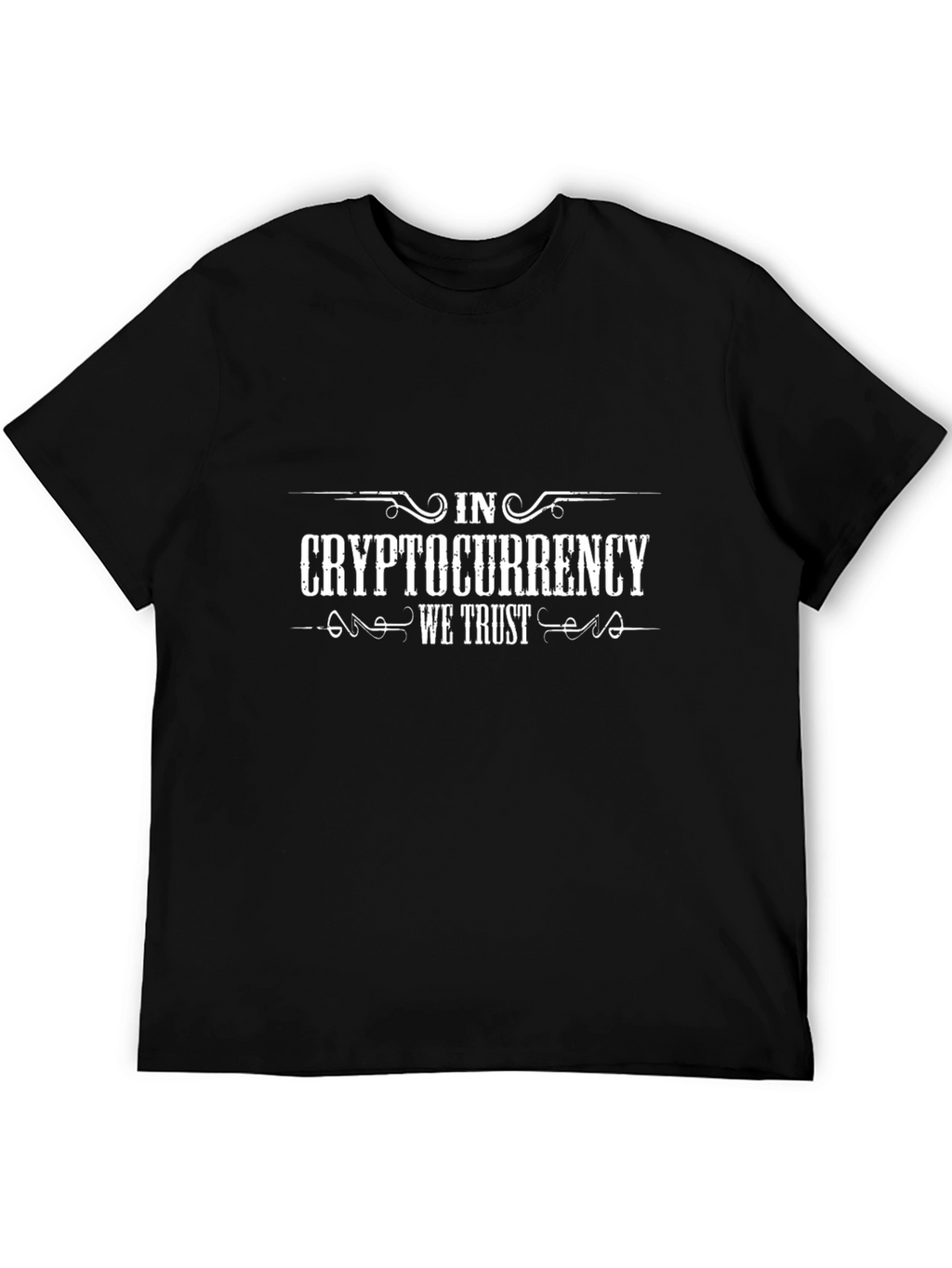 Cryptocurrency We Trust Graphic T-Shirt - Black