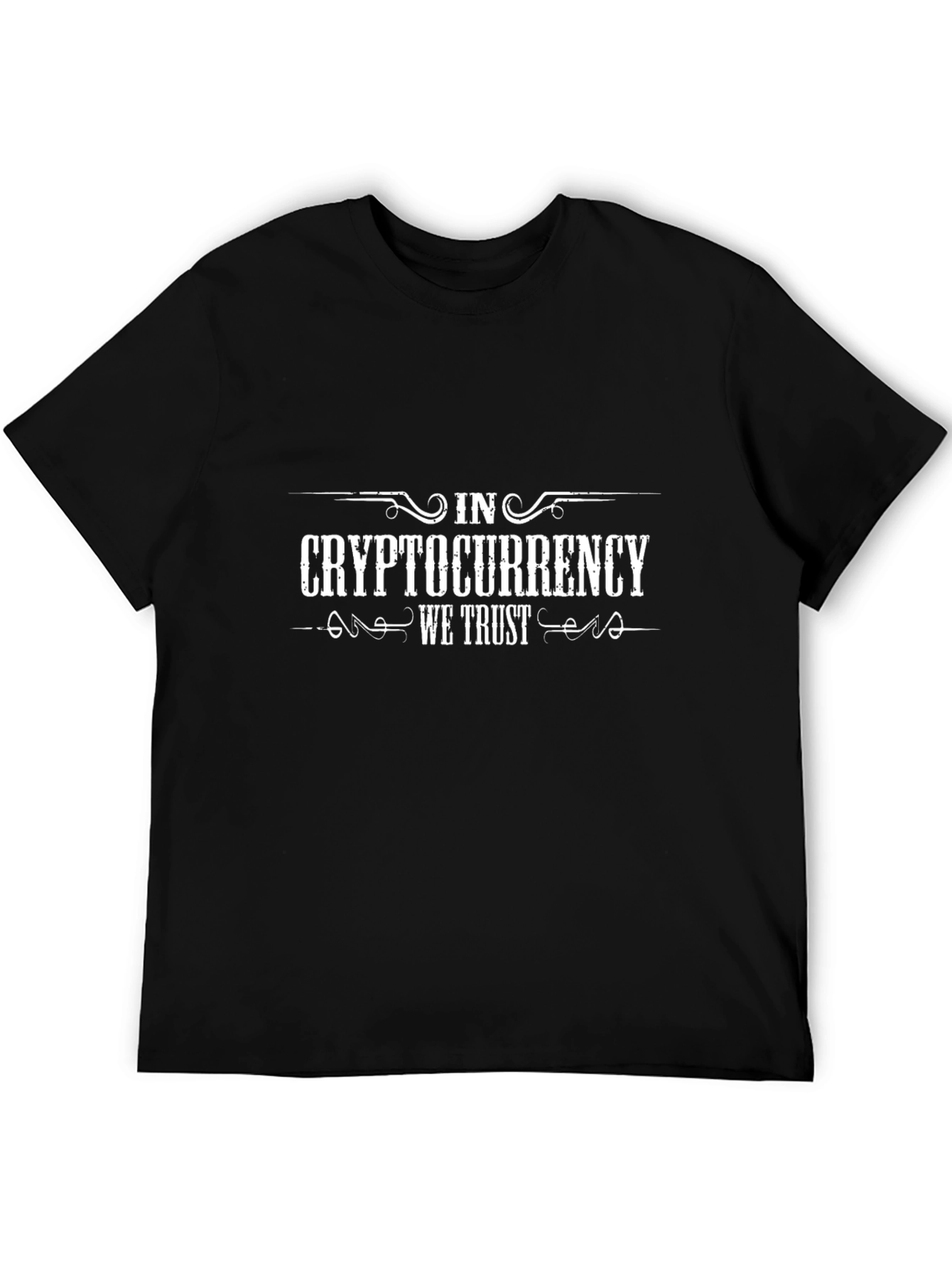 Cryptocurrency We Trust Graphic T-Shirt - Black