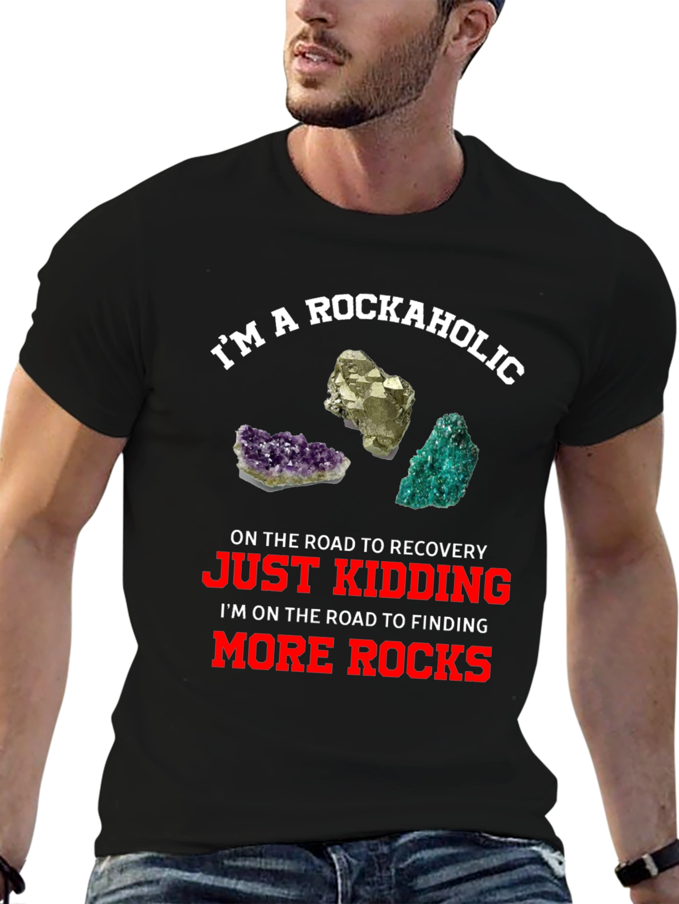 Rockaholic Graphic T-Shirt - Mineral Lover Tee