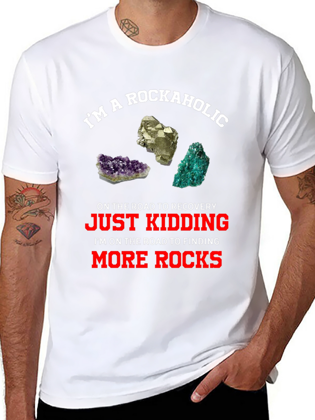Rockaholic Graphic T-Shirt - Mineral Lover Tee