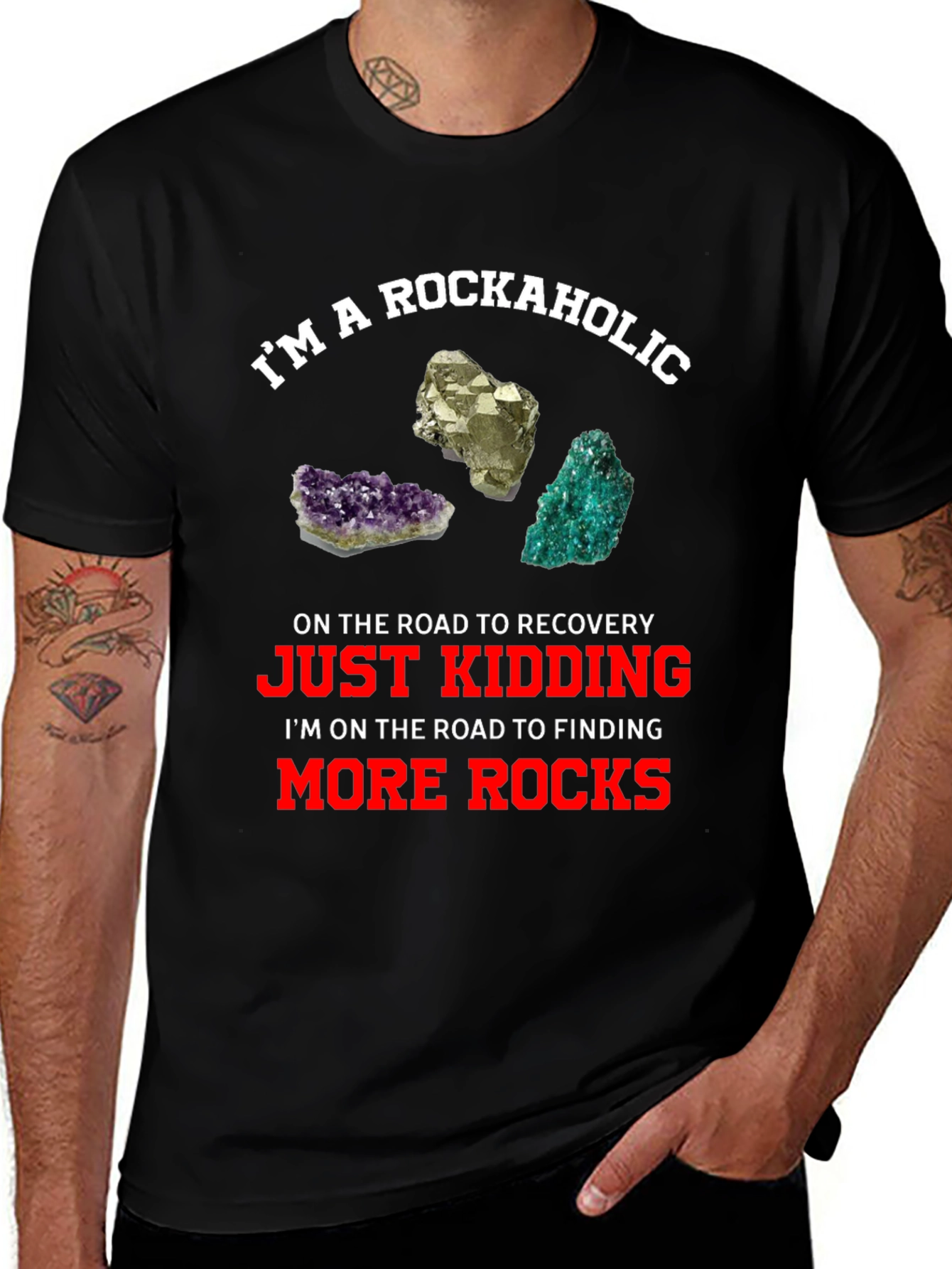 Rockaholic Graphic T-Shirt - Mineral Lover Tee