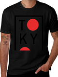 Tokyo Graphic Print Crewneck T-Shirt
