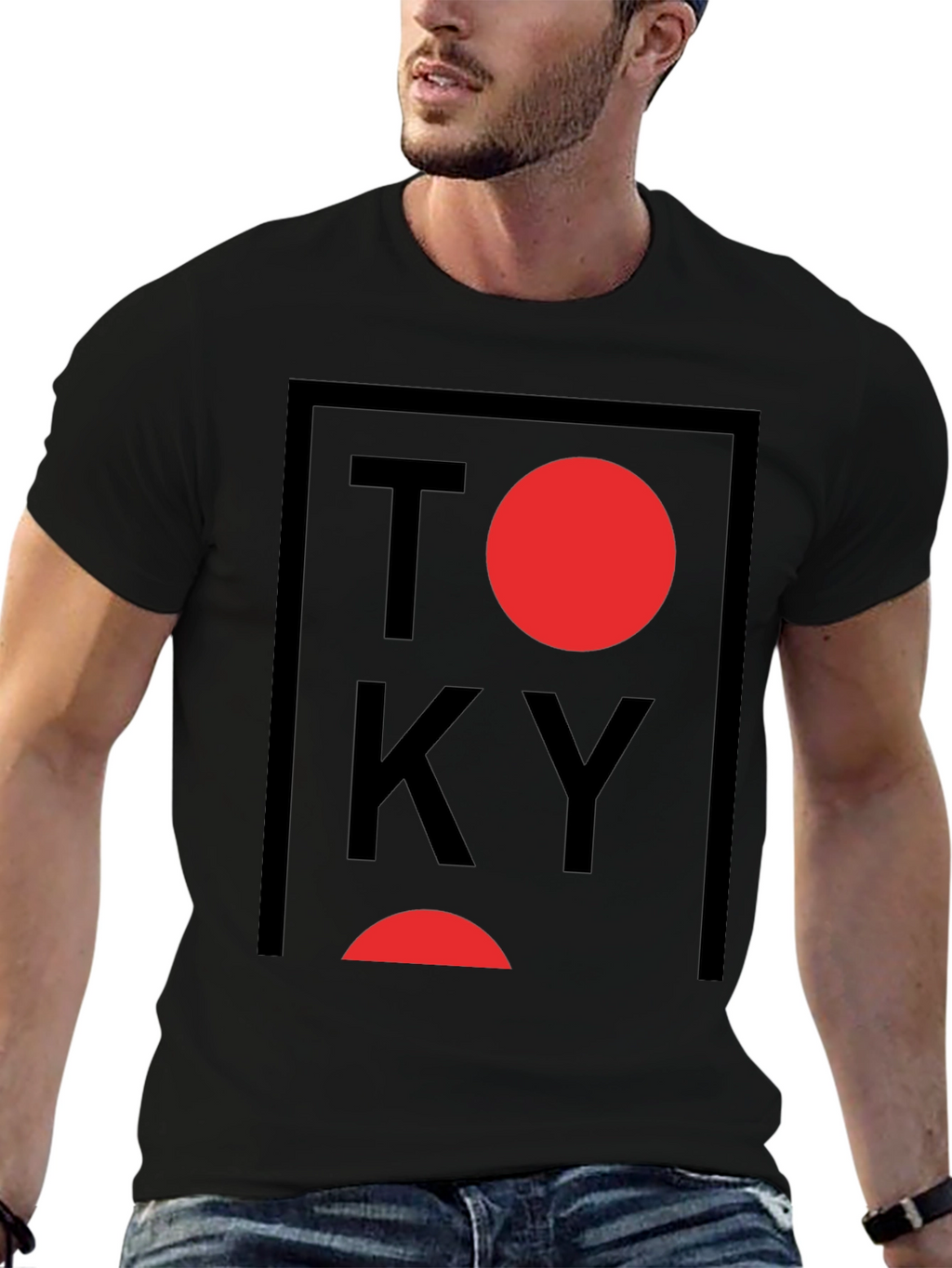Tokyo Graphic Print Crewneck T-Shirt