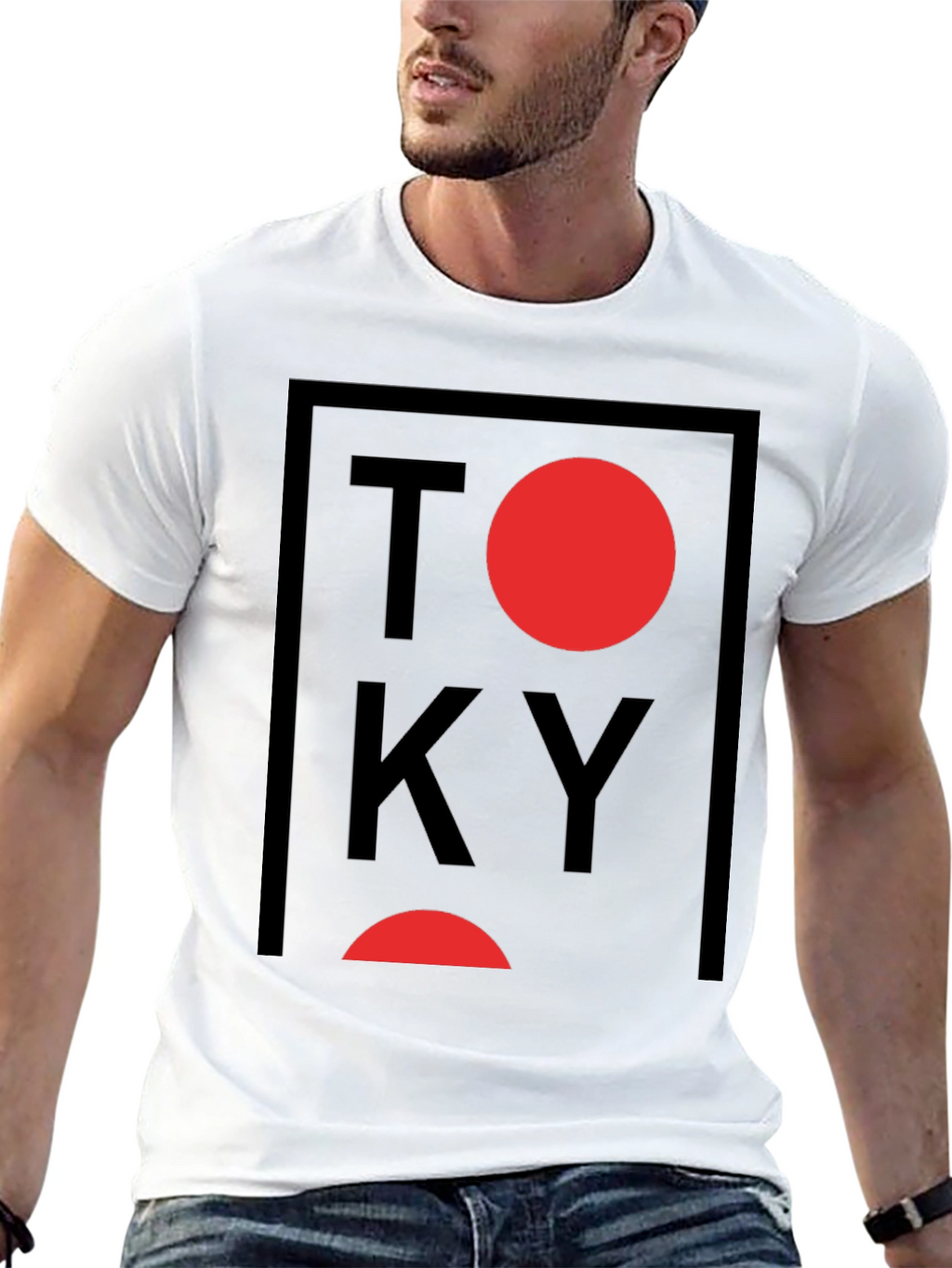Tokyo Graphic Print Crewneck T-Shirt