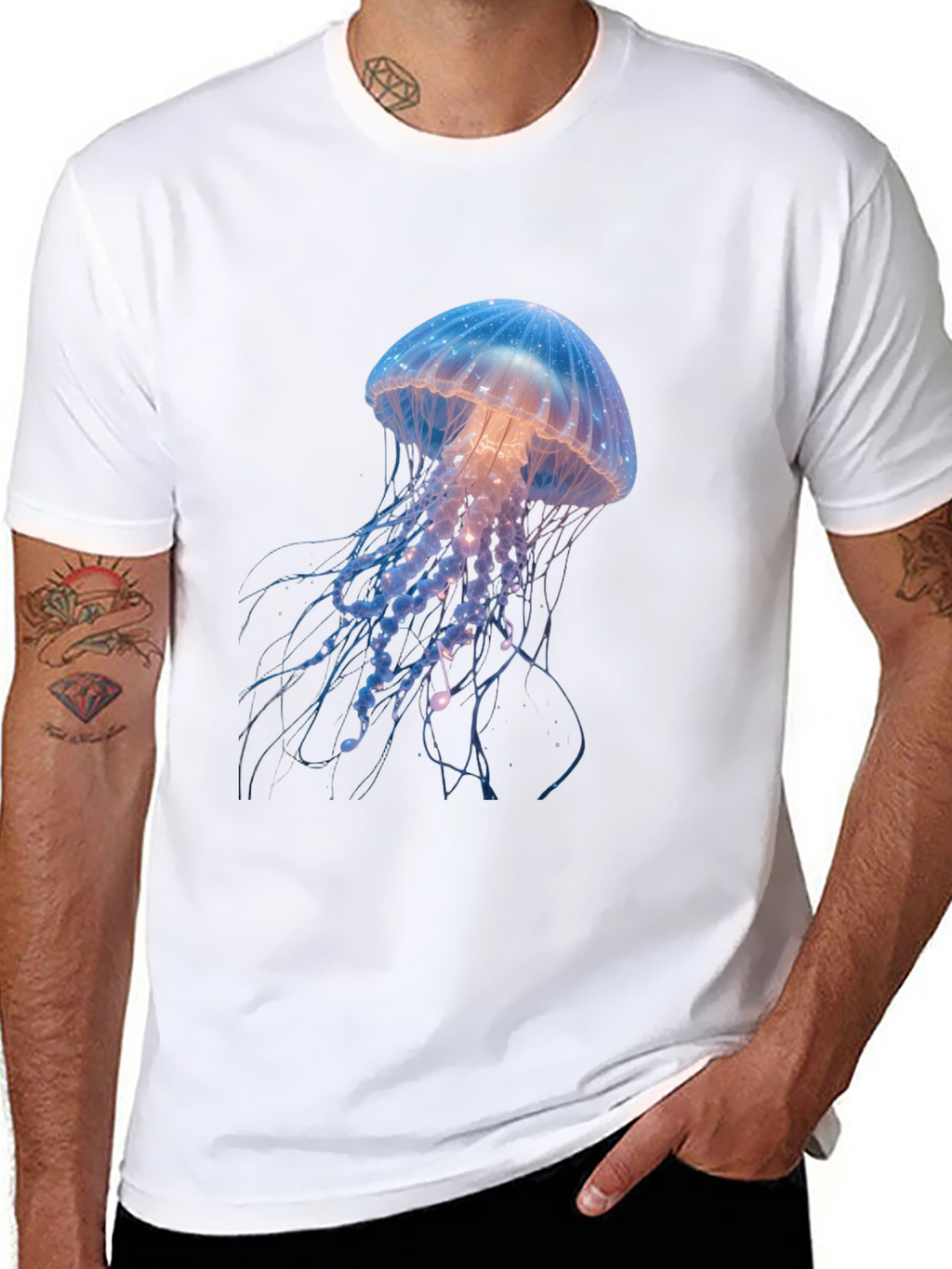 Jellyfish Graphic Black T-Shirt