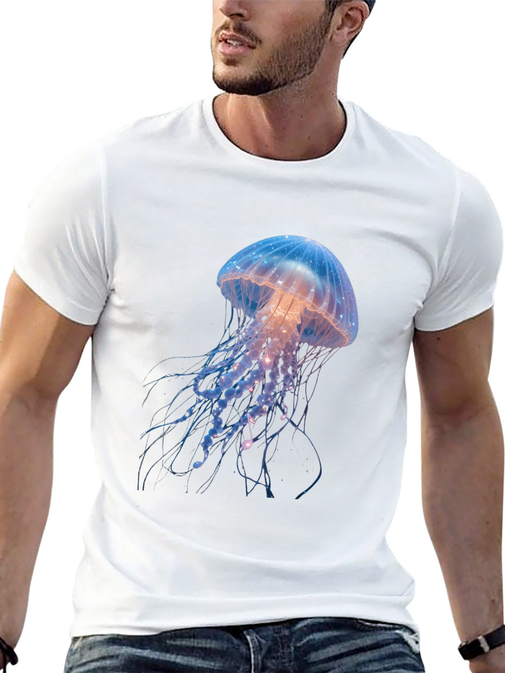 Jellyfish Graphic Black T-Shirt