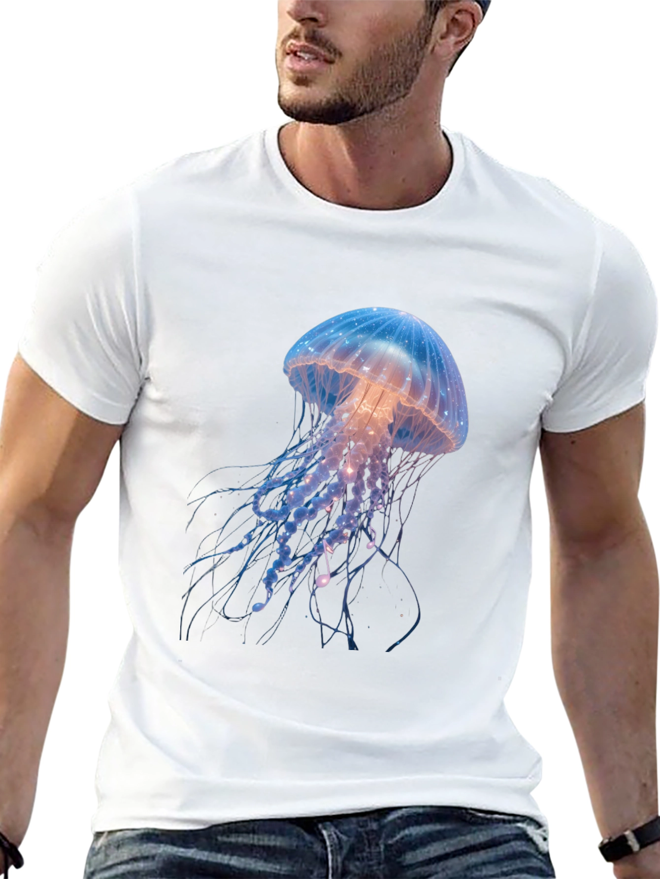 Jellyfish Graphic Black T-Shirt