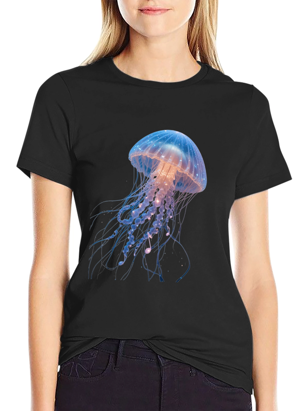 Jellyfish Graphic Black T-Shirt