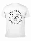 Less People More Dogs Graphic Tee