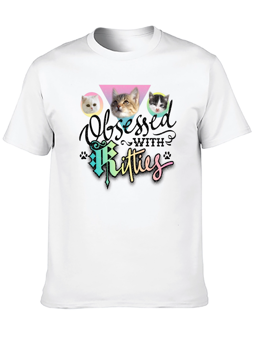 Obsessed with Kitties T-Shirt Cat Lover Tee