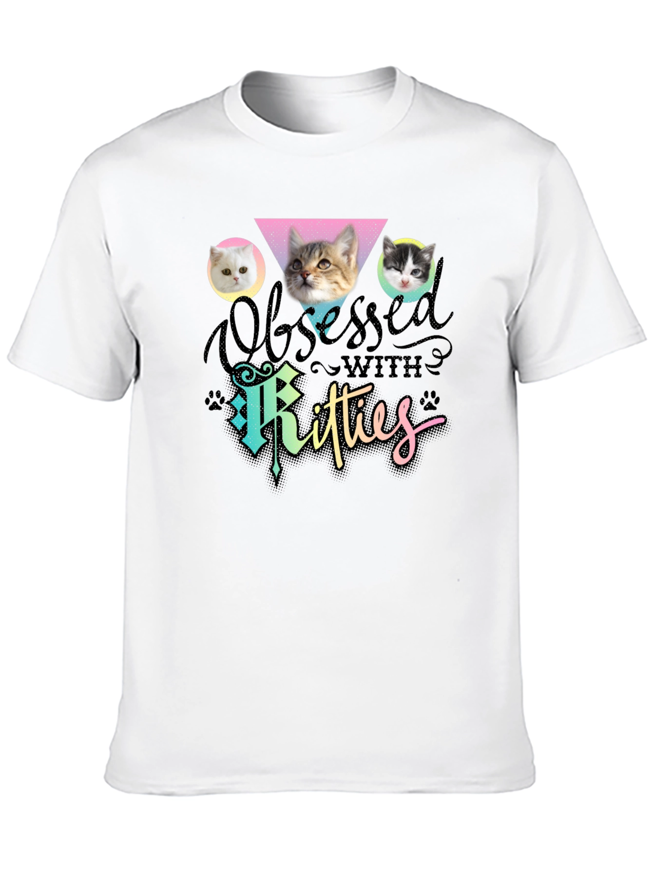 Obsessed with Kitties T-Shirt Cat Lover Tee