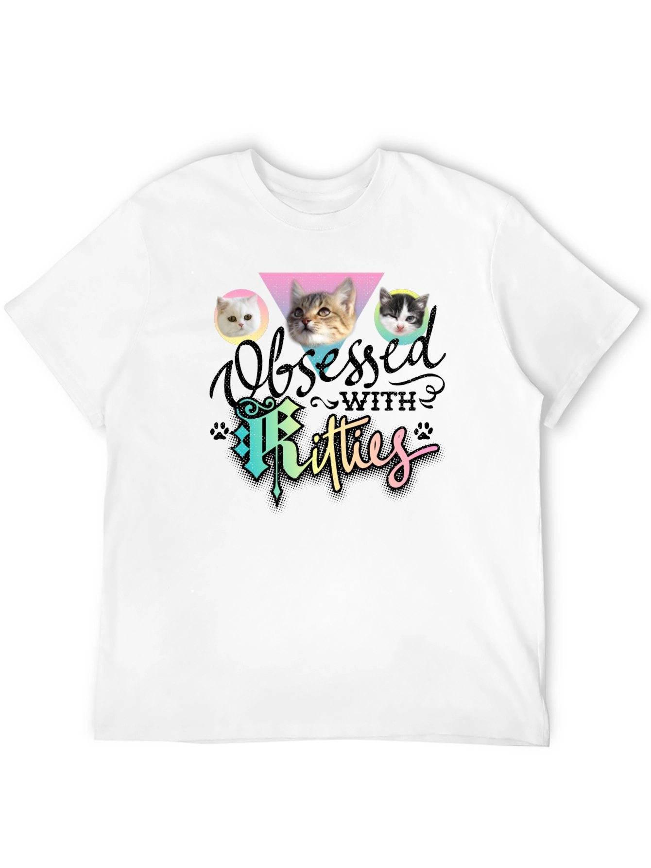 Obsessed with Kitties T-Shirt Cat Lover Tee