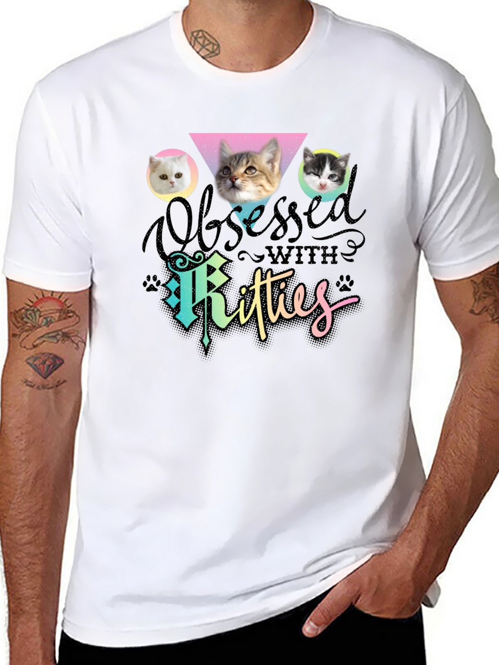Obsessed with Kitties T-Shirt Cat Lover Tee