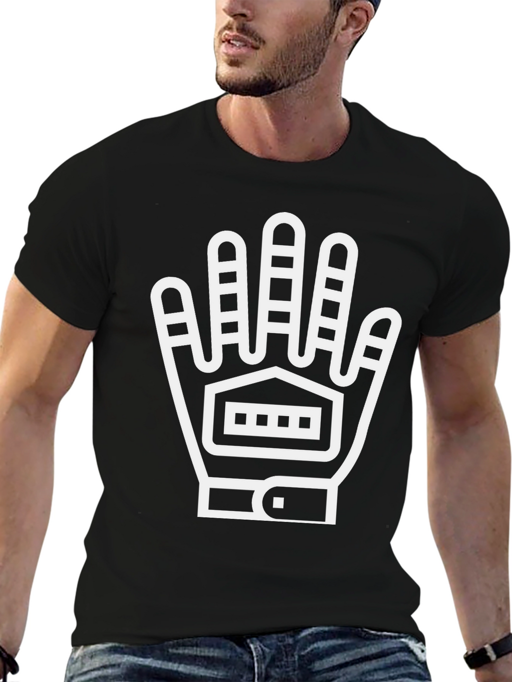 Tech Glove Graphic Tee - Black