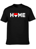 HOME Heart Graphic T-Shirt - Black