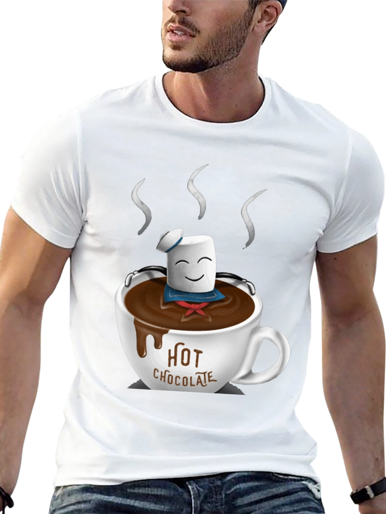 Marshmallow Hot Chocolate Graphic Tee