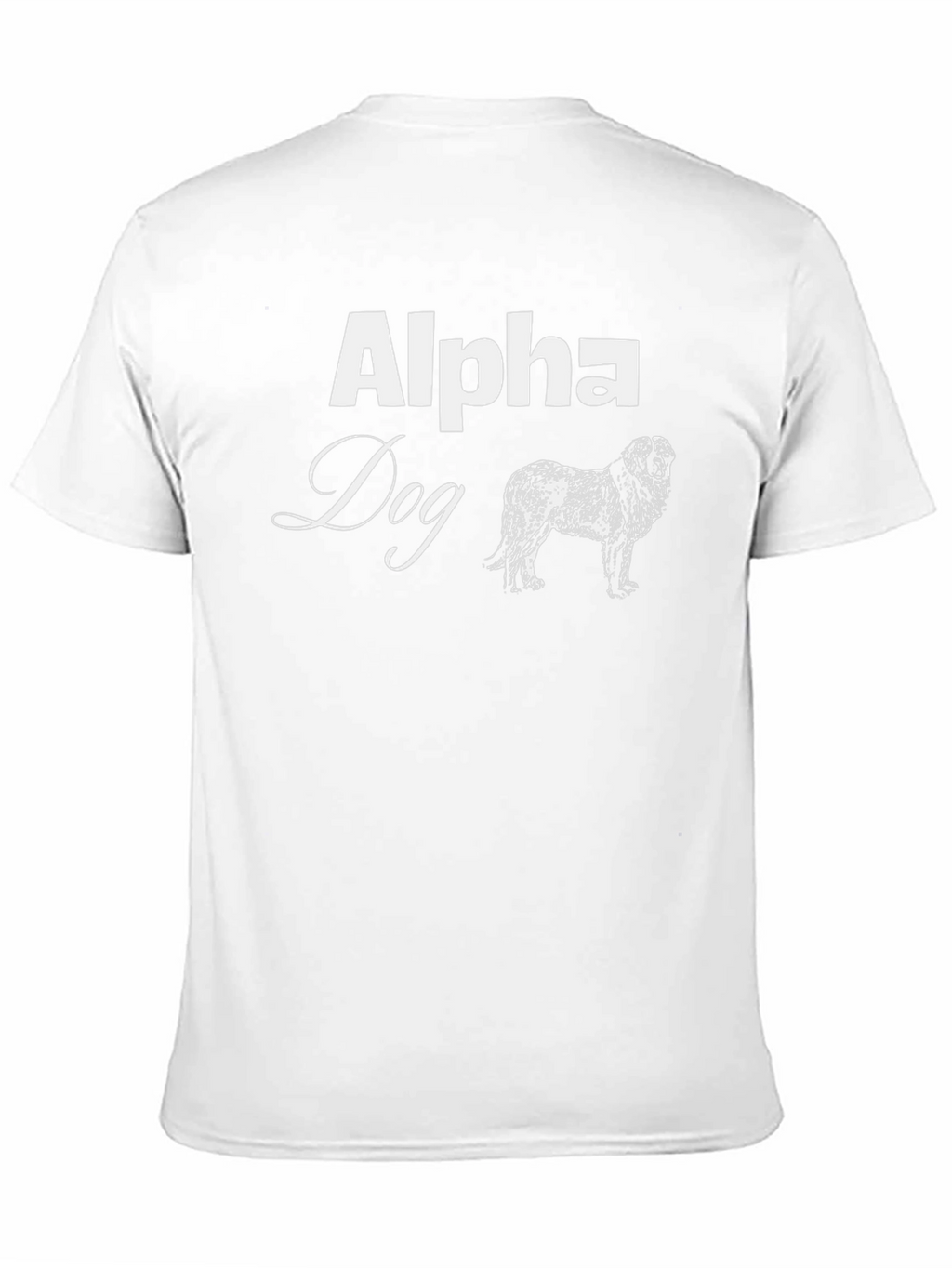 Alpha Dog Graphic Tee - Black Cotton T-Shirt