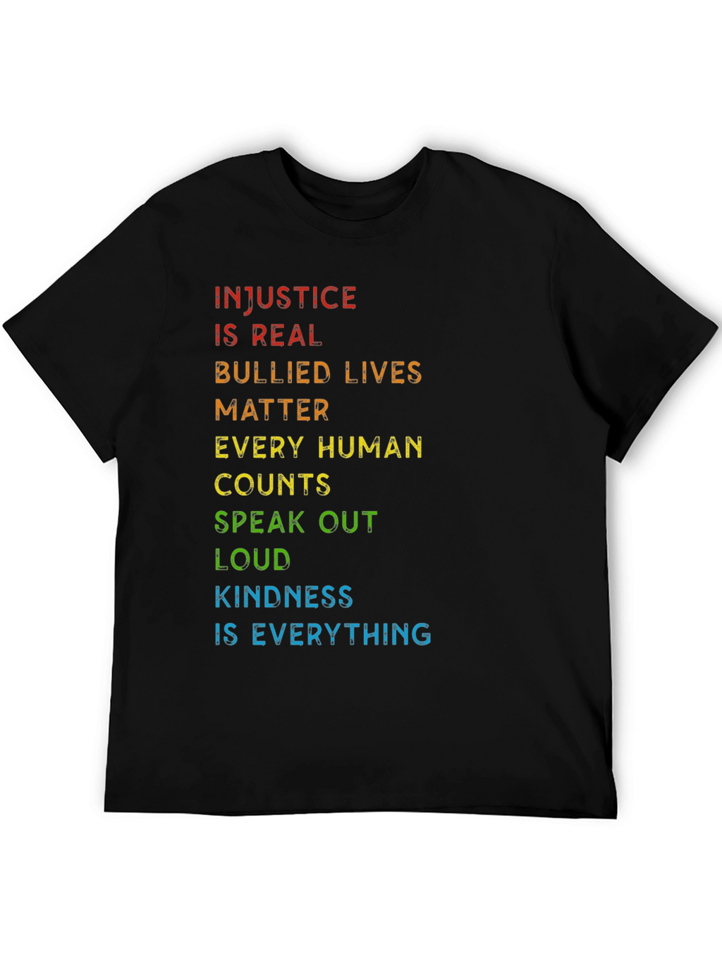 Injustice Is Real Graphic Tee - Black