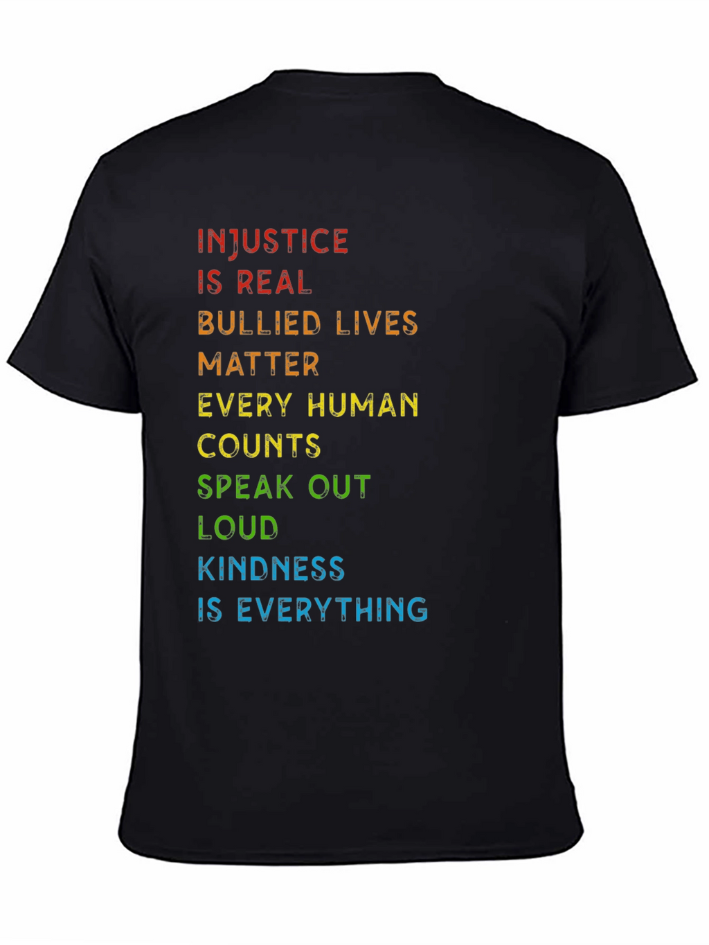 Injustice Is Real Graphic Tee - Black