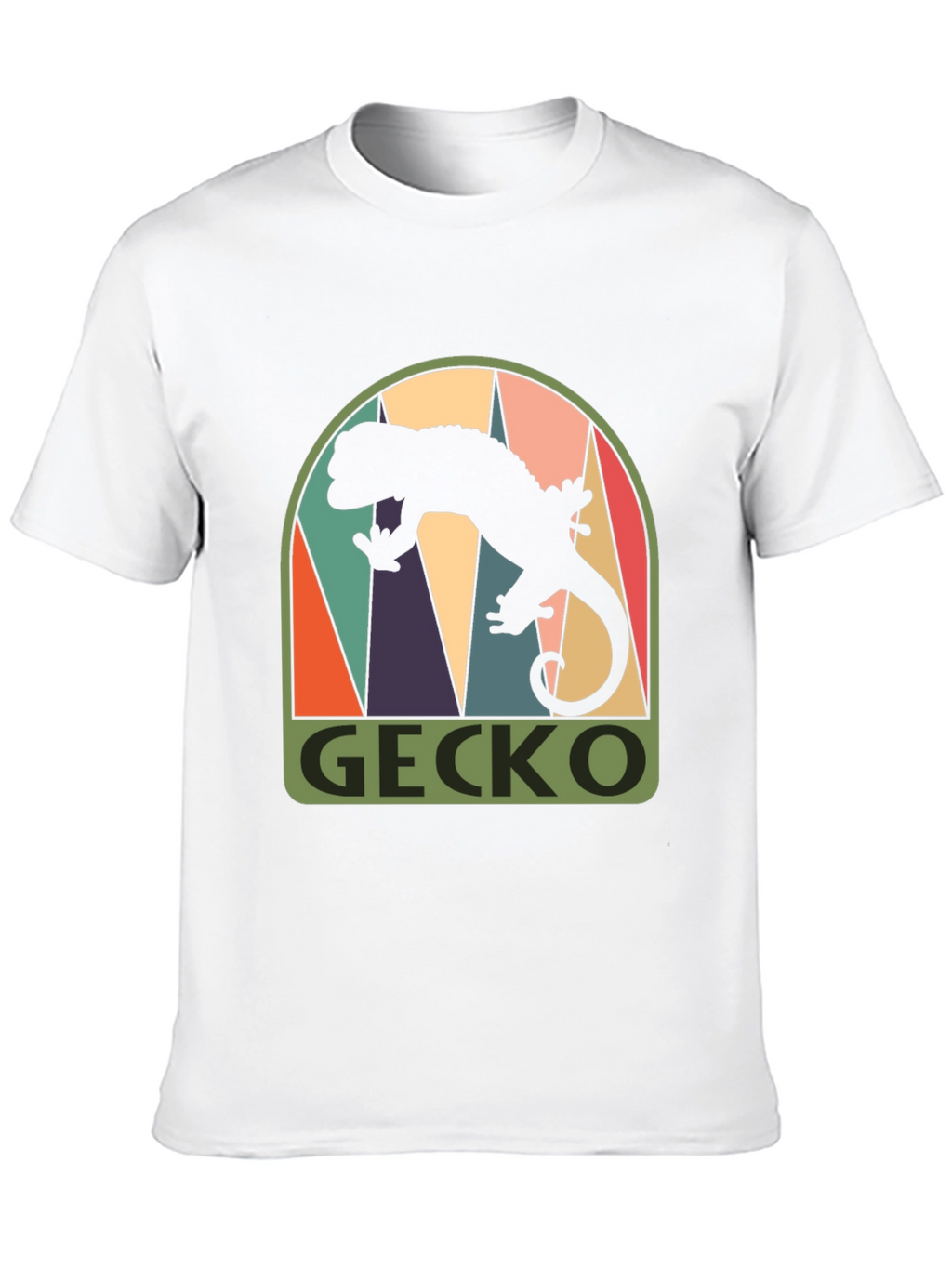 Retro Gecko Graphic Tee - Cool Black T-Shirt