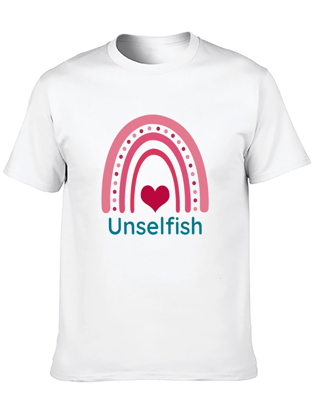 Unselfish Rainbow Heart Graphic Tee