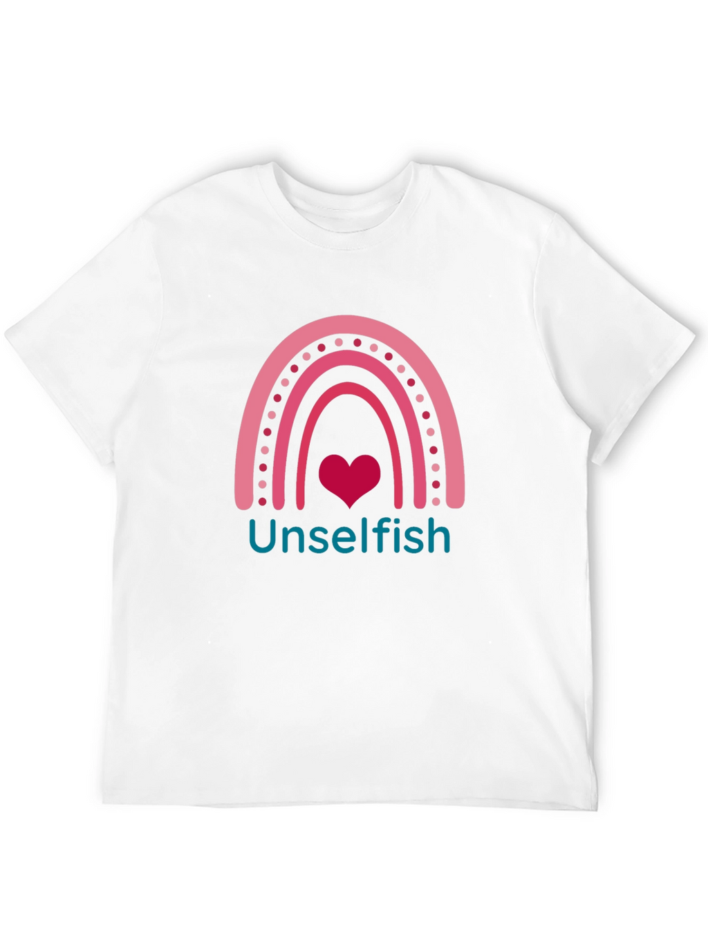 Unselfish Rainbow Heart Graphic Tee