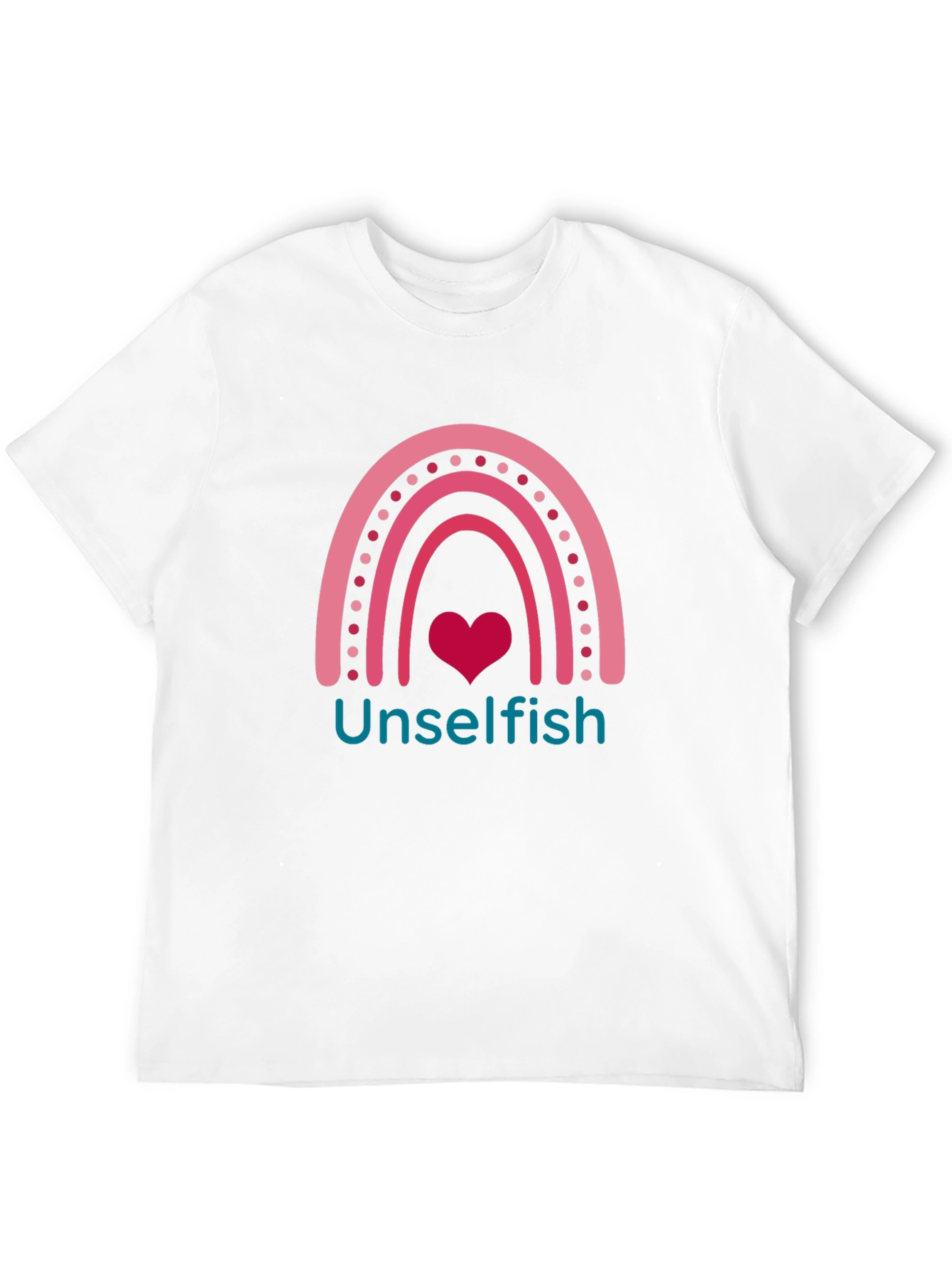 Unselfish Rainbow Heart Graphic Tee