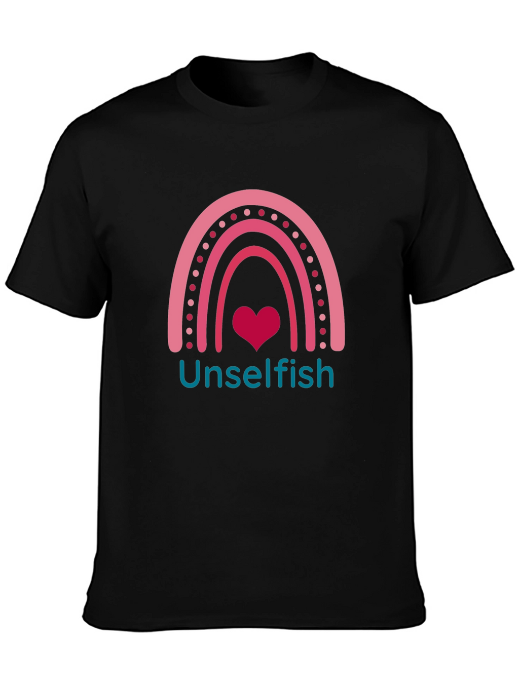 Unselfish Rainbow Heart Graphic Tee
