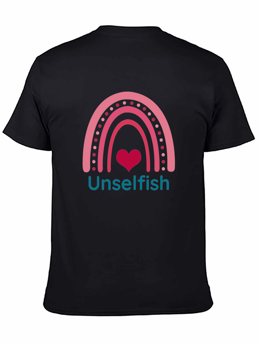 Unselfish Rainbow Heart Graphic Tee