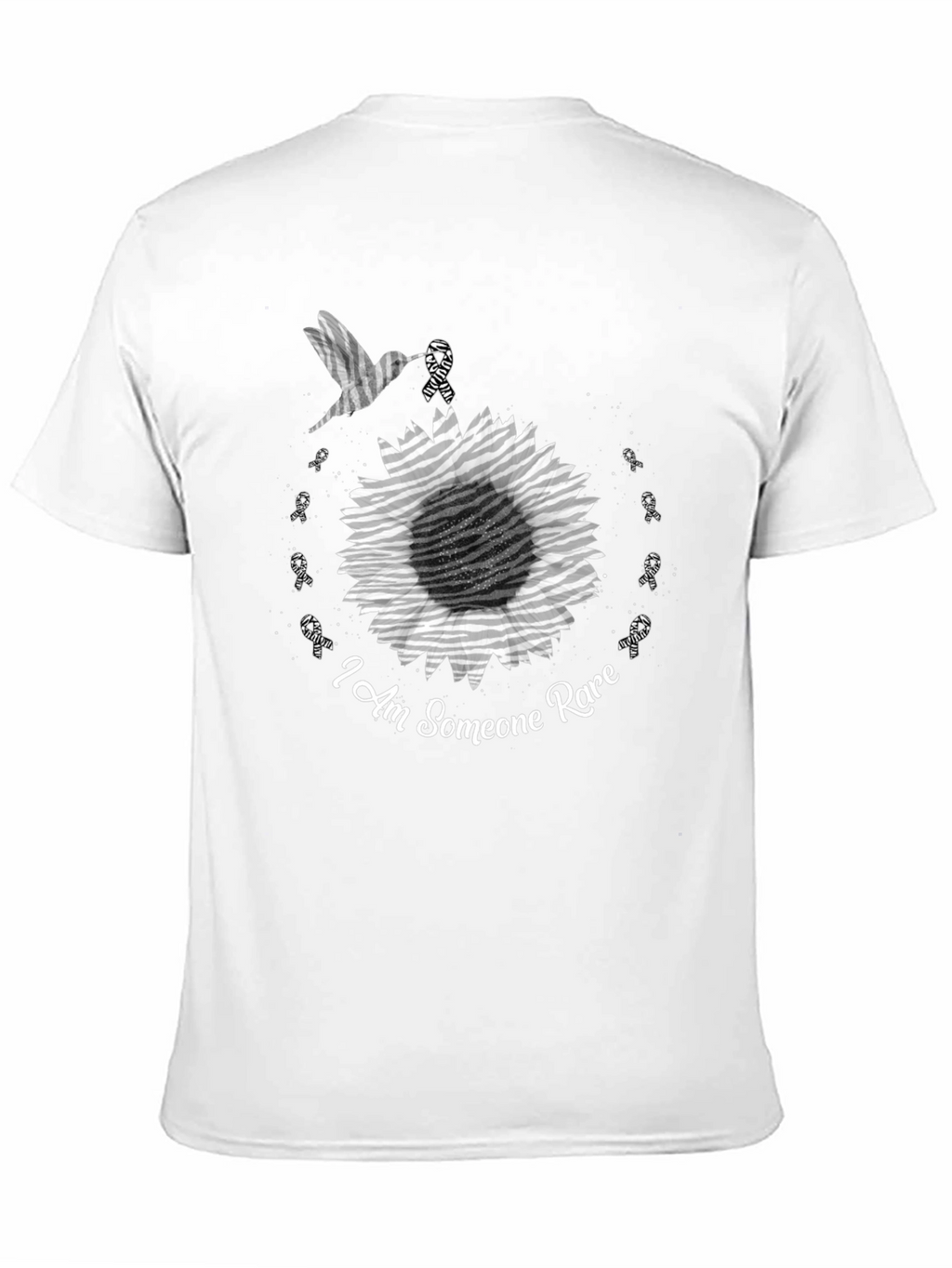 Rare Disease Awareness T-Shirt - Hummingbird Sunflower