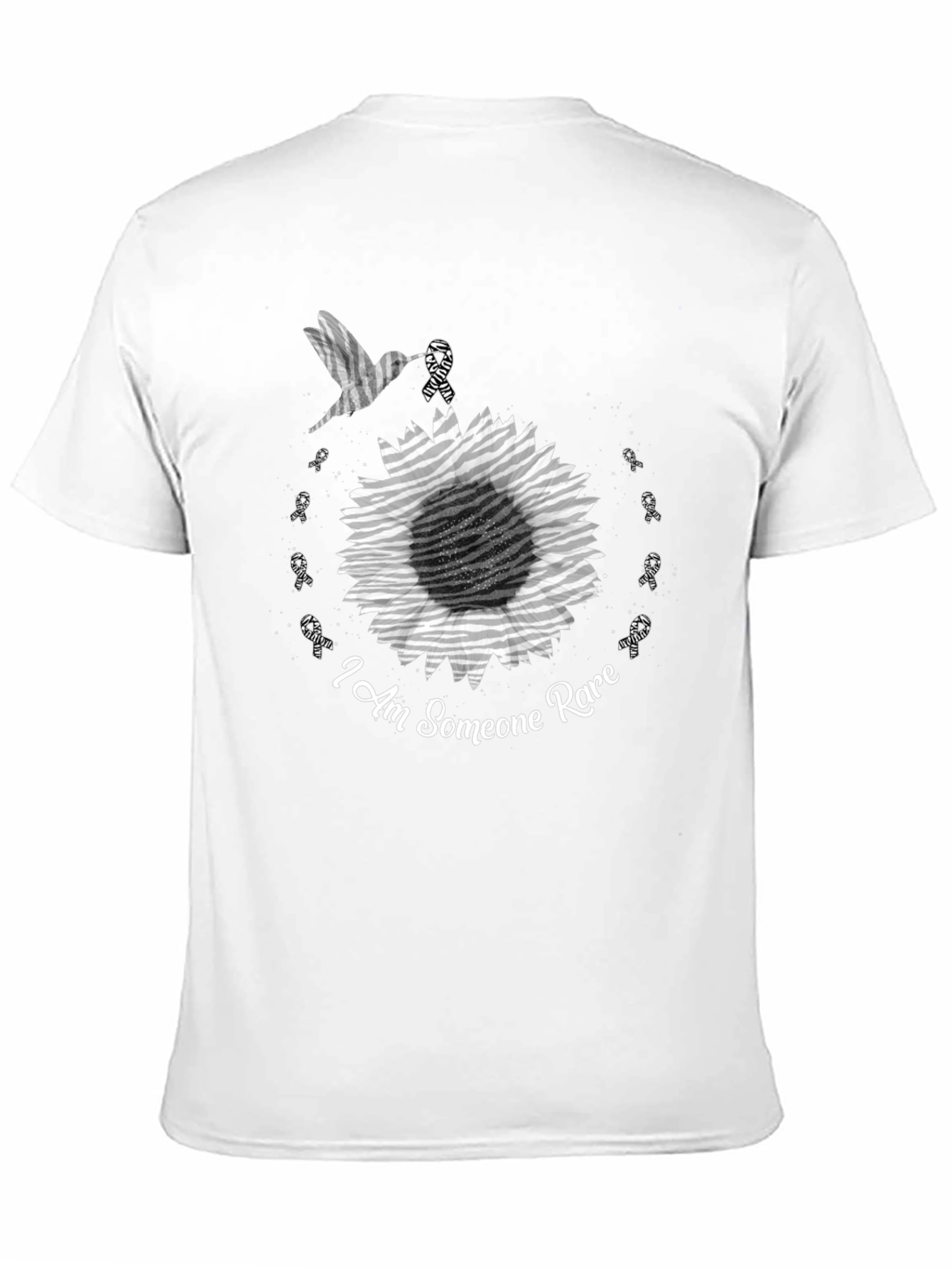 Rare Disease Awareness T-Shirt - Hummingbird Sunflower