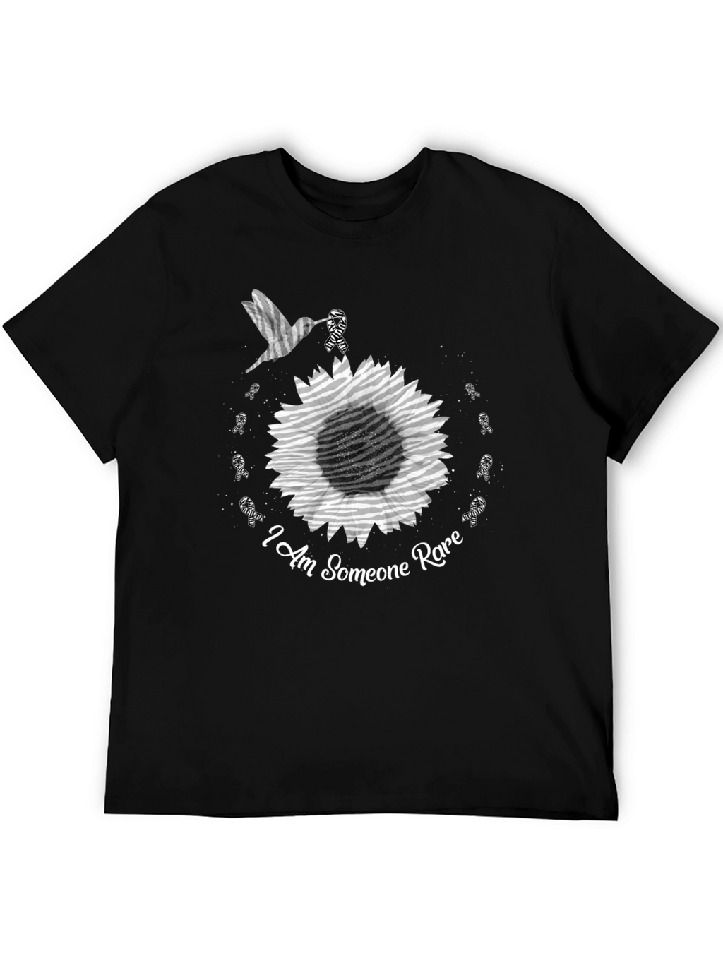 Rare Disease Awareness T-Shirt - Hummingbird Sunflower