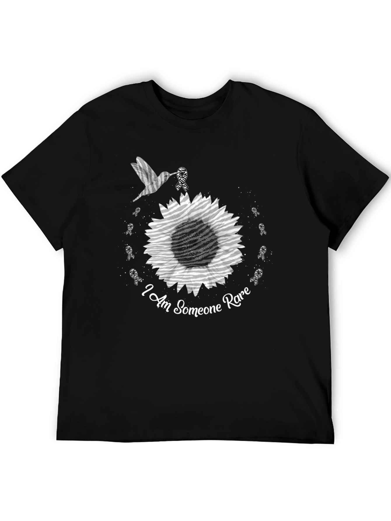 Rare Disease Awareness T-Shirt - Hummingbird Sunflower