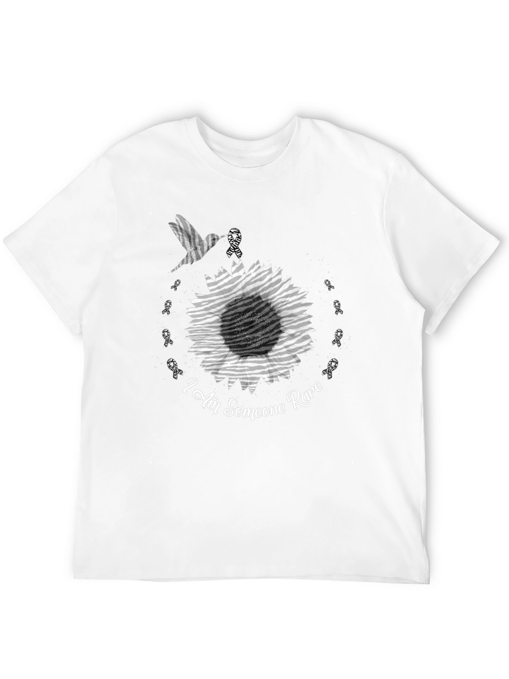 Rare Disease Awareness T-Shirt - Hummingbird Sunflower