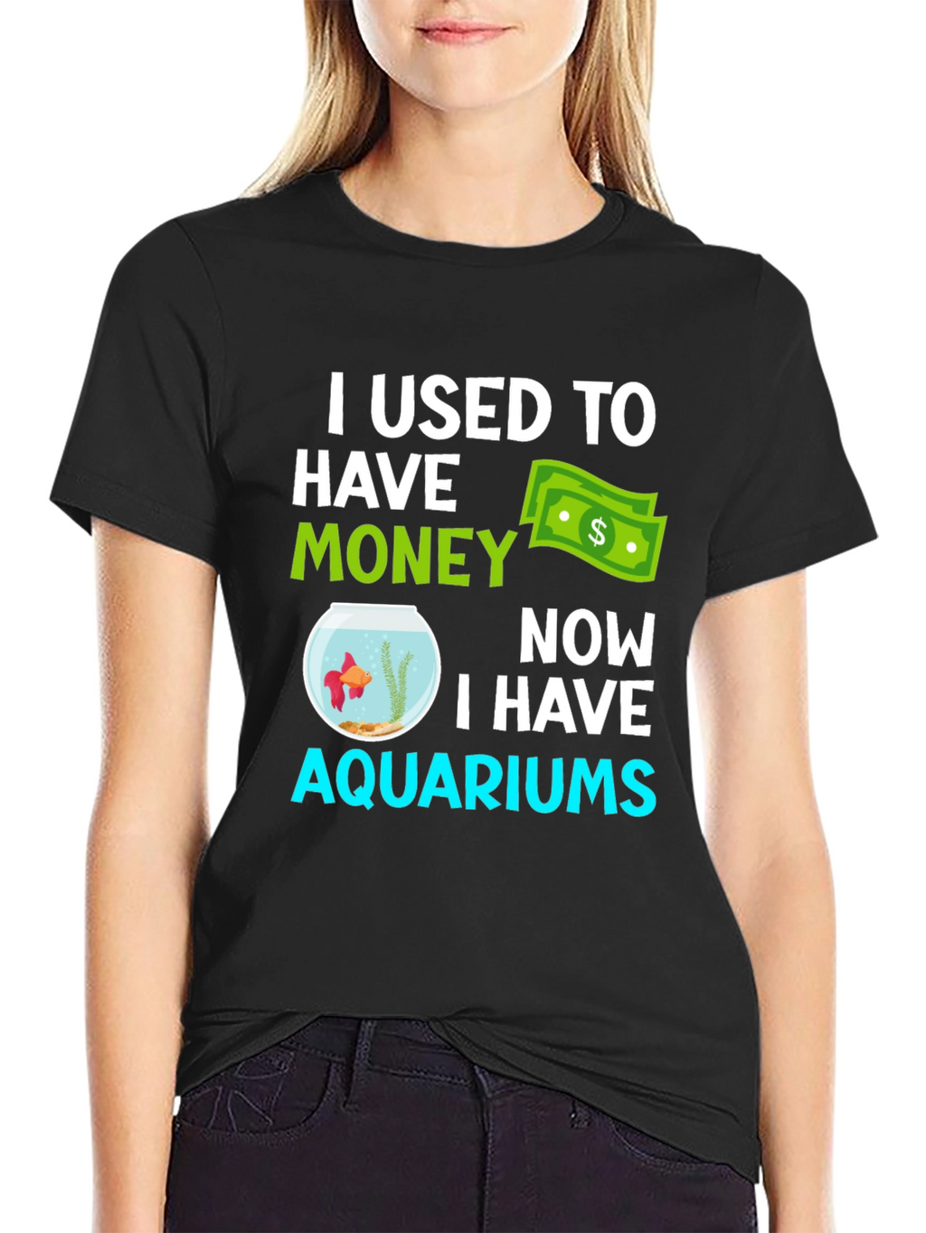 Funny Aquarium T-Shirt - I Used to Have Money