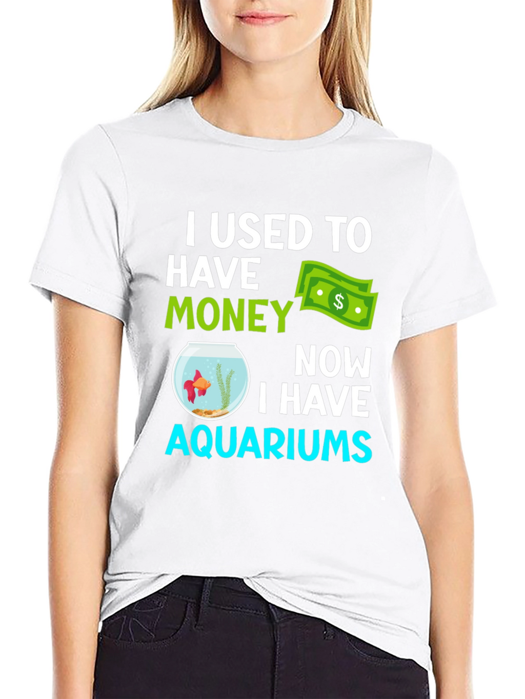 Funny Aquarium T-Shirt - I Used to Have Money