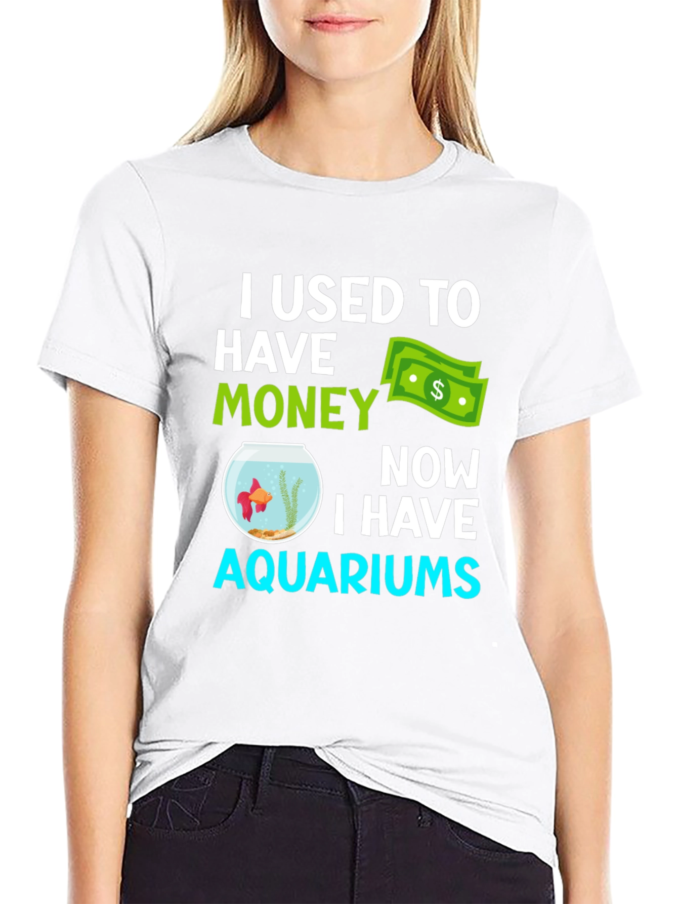 Funny Aquarium T-Shirt - I Used to Have Money