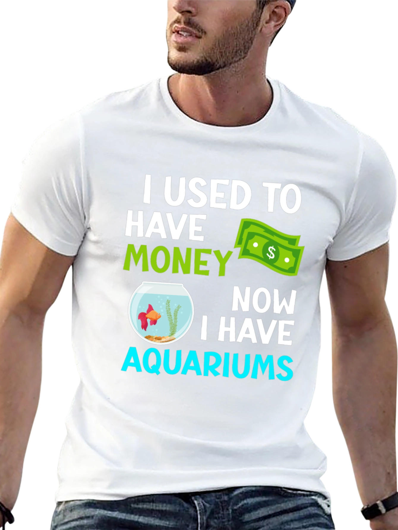 Funny Aquarium T-Shirt - I Used to Have Money